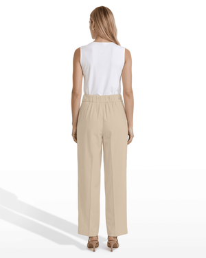 Anne Klein High-Rise Pull-On Wide Leg Pants Waistband Detail
