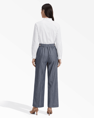 Anne Klein High-Rise Pull-On Wide Leg Pants Waistband Detail