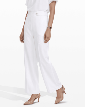Anne Klein High-Rise Pull-On Wide Leg Pants Waistband Detail