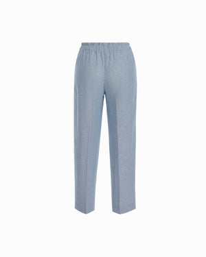 Anne Klein Wide Leg Crop Drawstring Lined Pull-On Pants