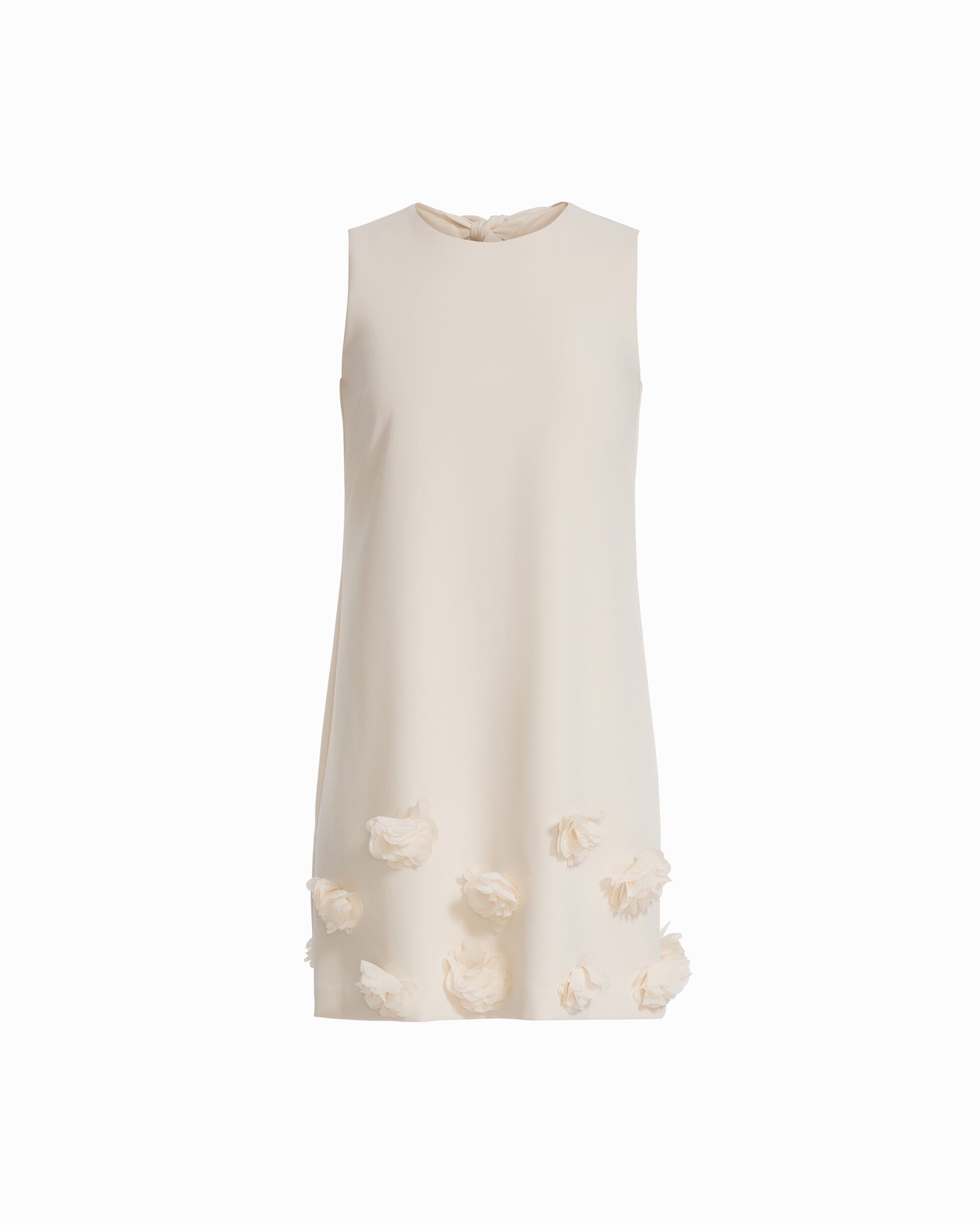 Anne Klein Sleeveless Shift silhouette Dress with Rosette Detail