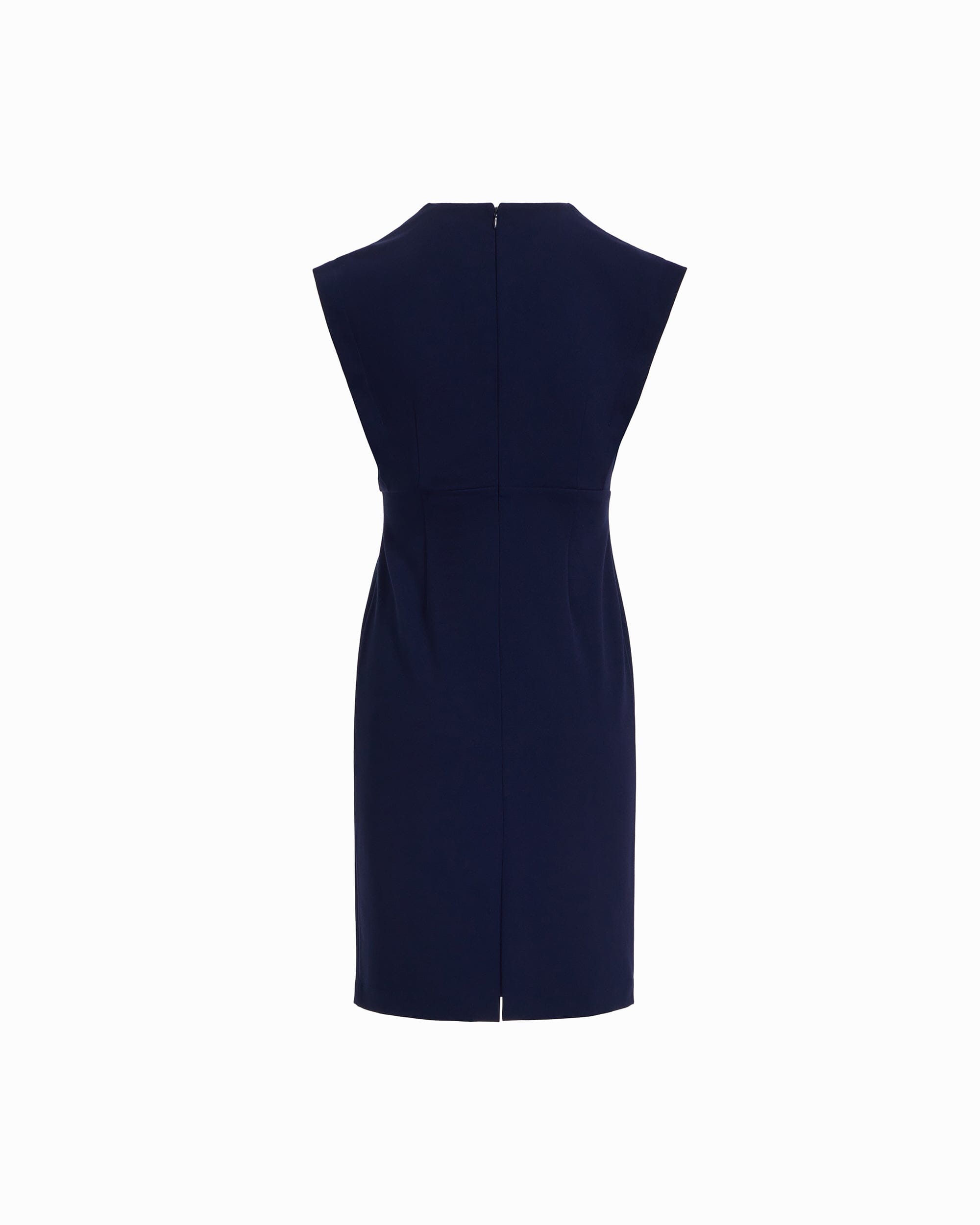 Anne Klein Pleated Bodice Sheath Silhouette Dress