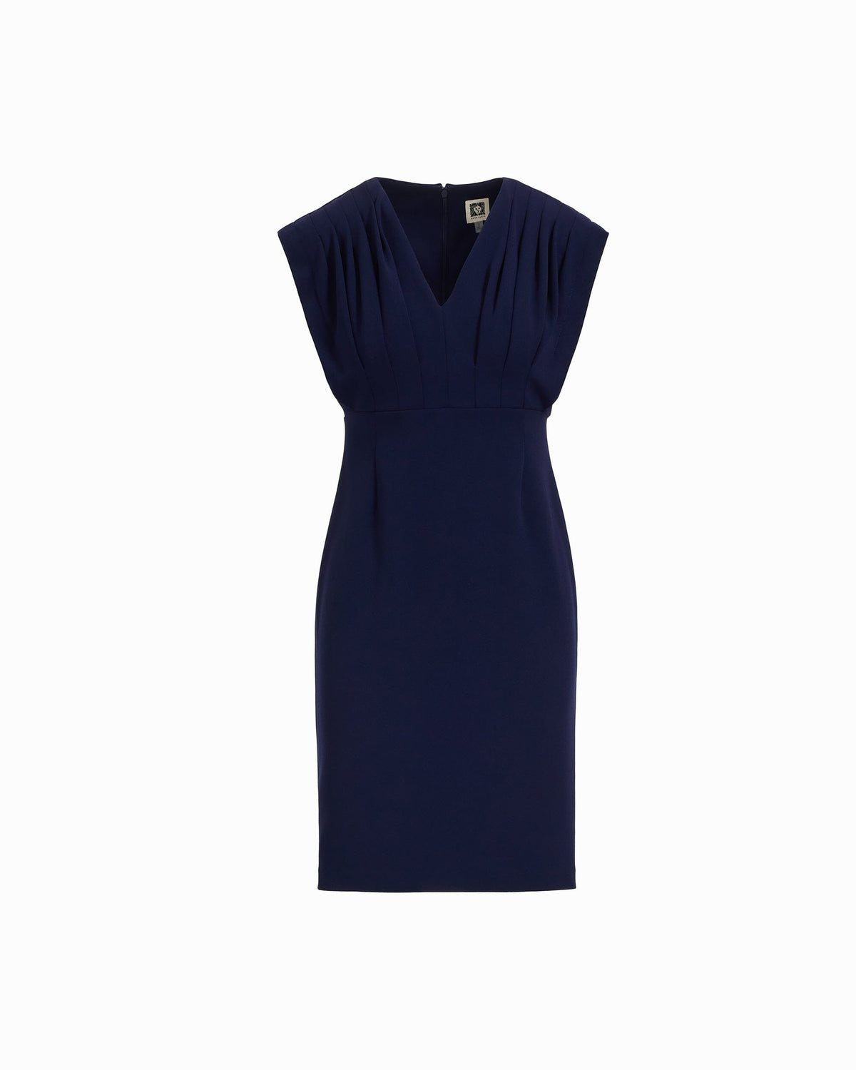 Anne Klein Pleated Bodice Sheath Dress