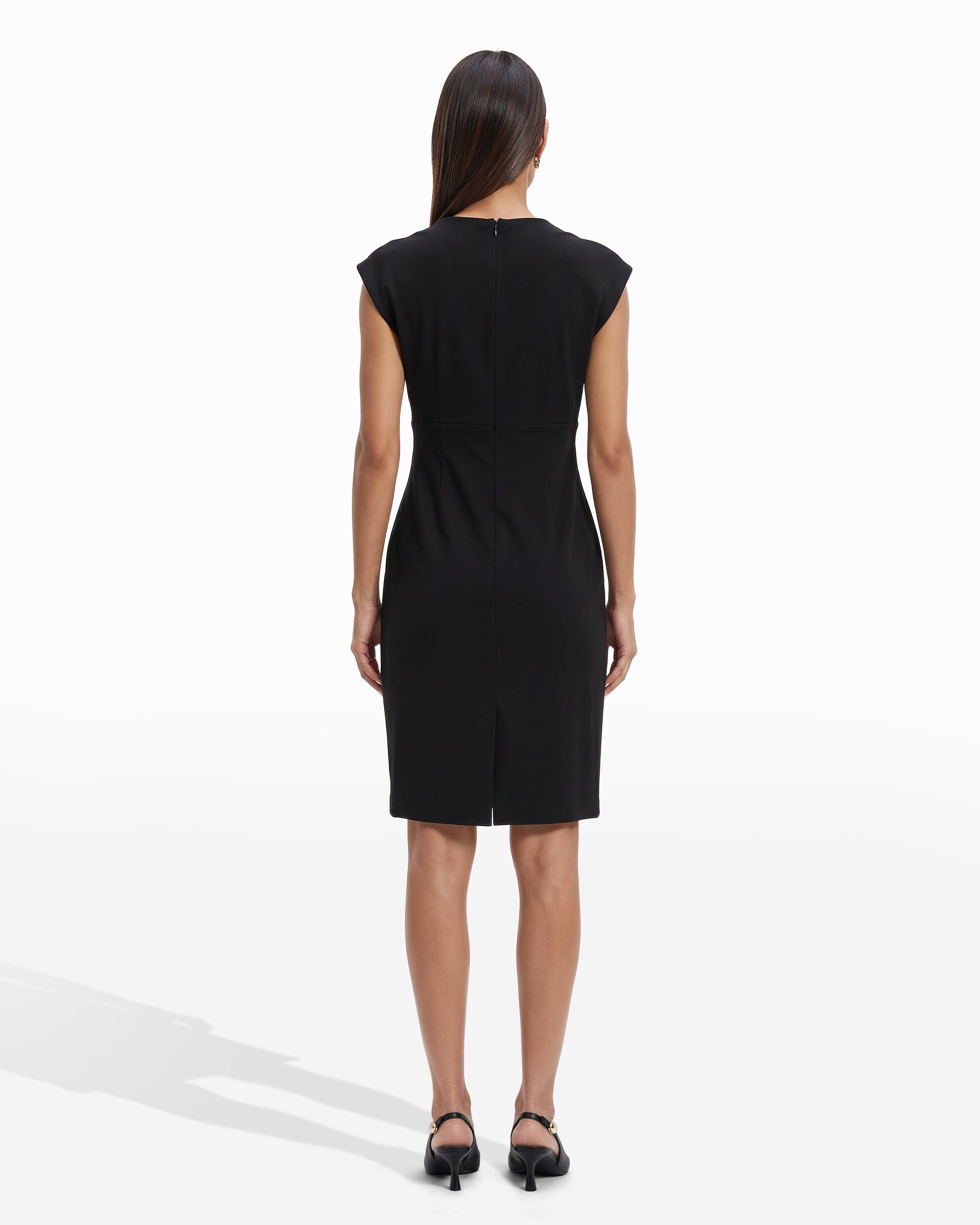 Pleated Bodice Sheath Dress | Anne Klein Pleated Bodice Sheath Dress | Anne Klein