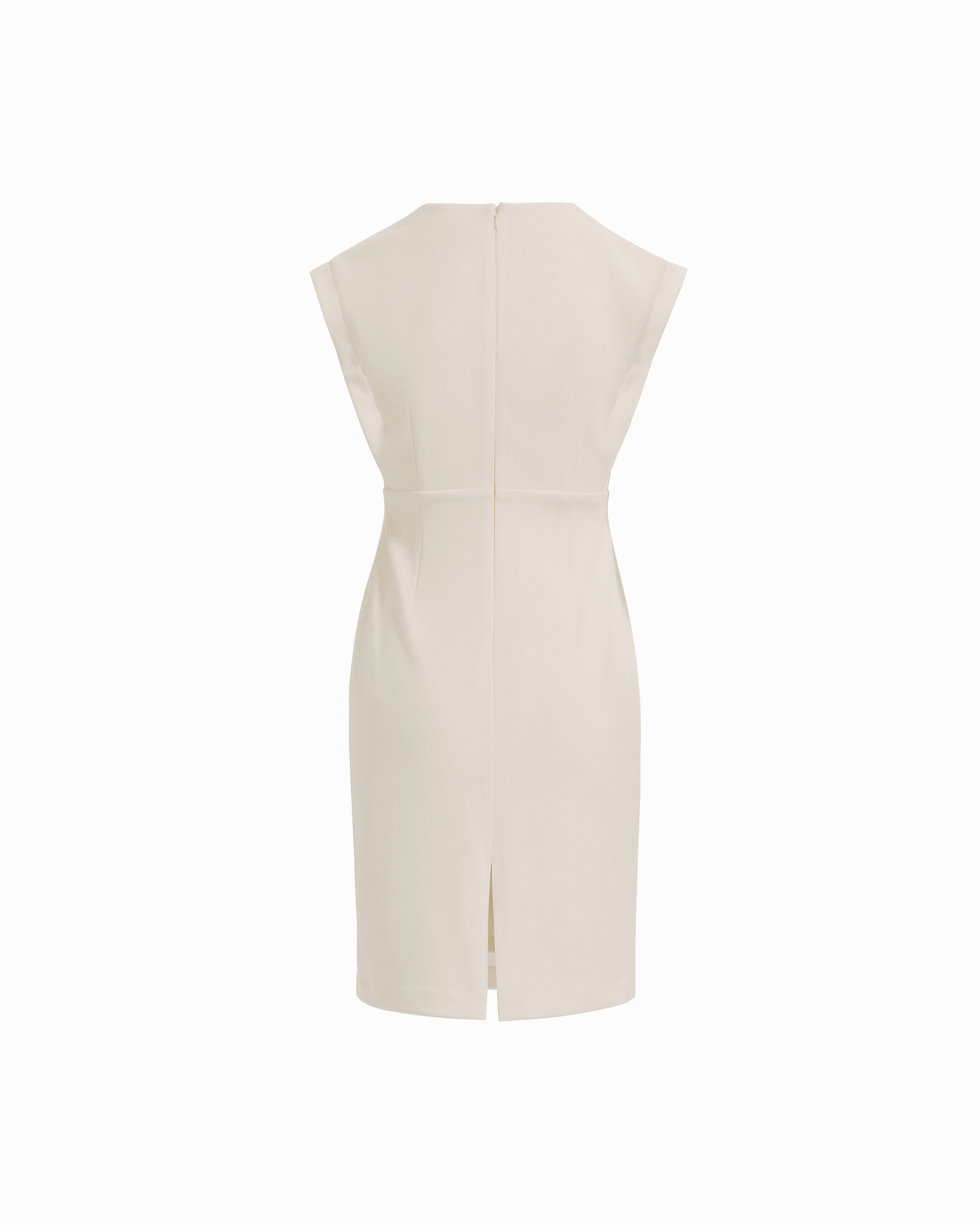 Anne Klein Pleated Bodice Sheath Silhouette Dress