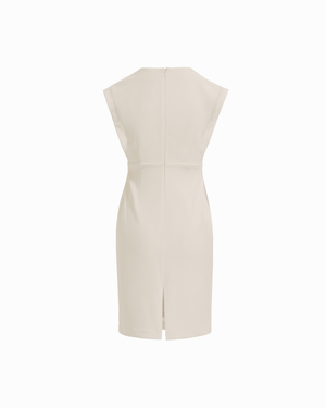 Anne Klein Pleated Bodice Sheath Silhouette Dress