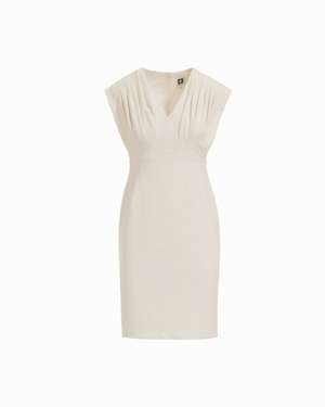 Anne Klein Pleated Bodice Sheath Silhouette Dress