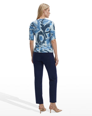 Anne Klein Elbow Ruched Sleeve Top