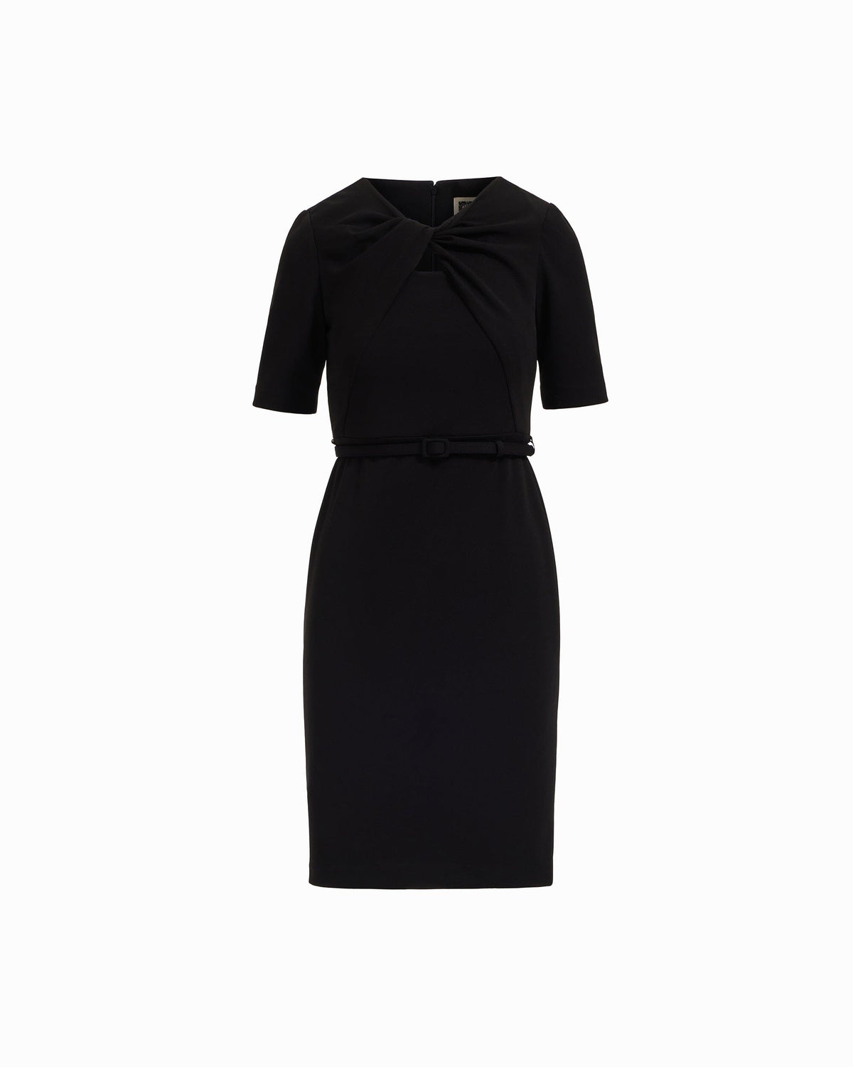 Anne Klein Twist Detail Sheath Dress with Belt