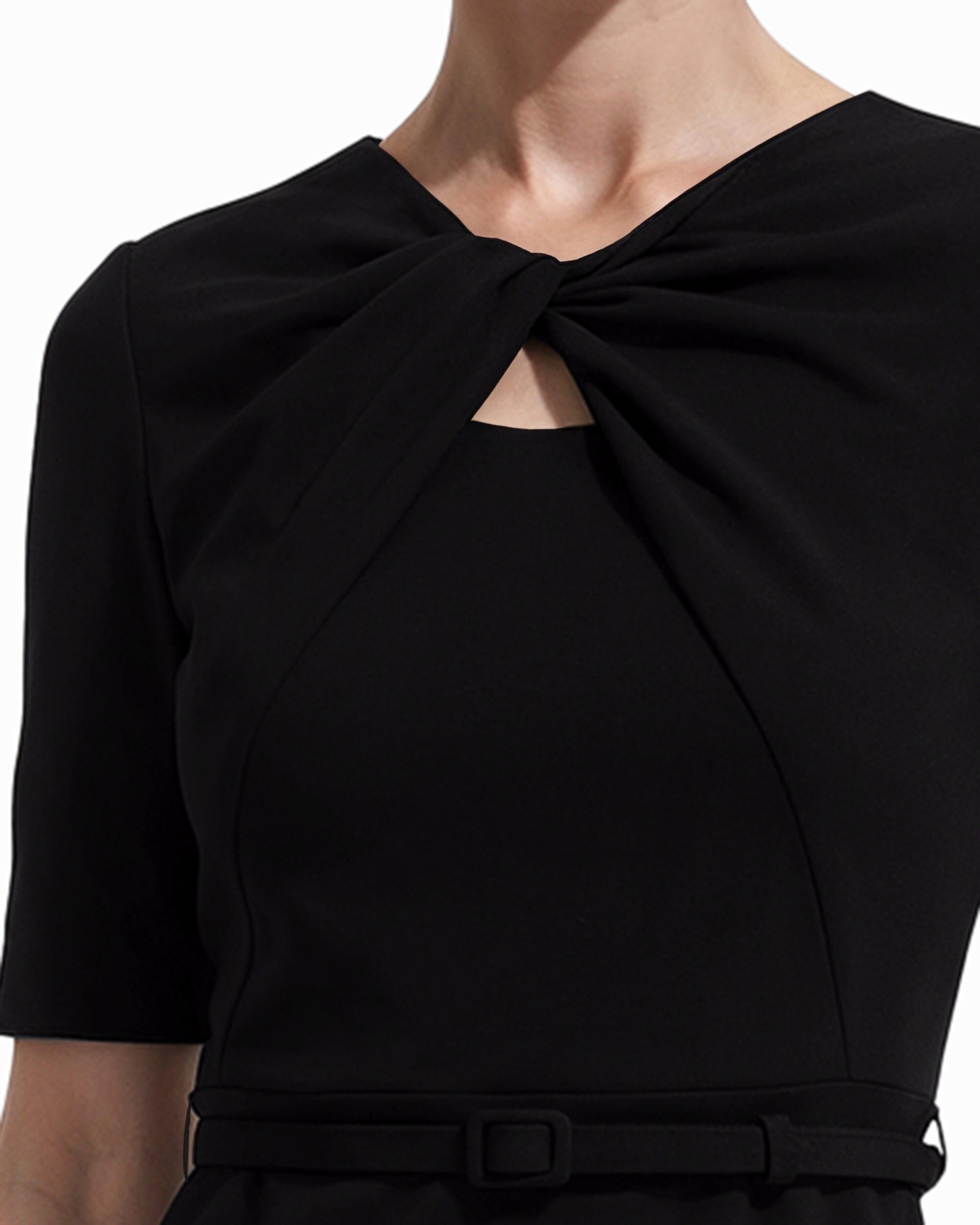 Anne Klein Twist Detail Silhouette Dress