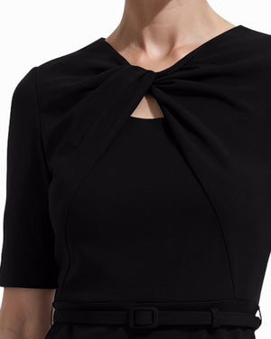 Anne Klein Twist Detail Silhouette Dress