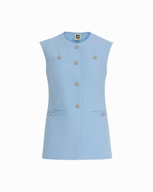 Four-Button Vest with Welt Pockets Vests Kasper