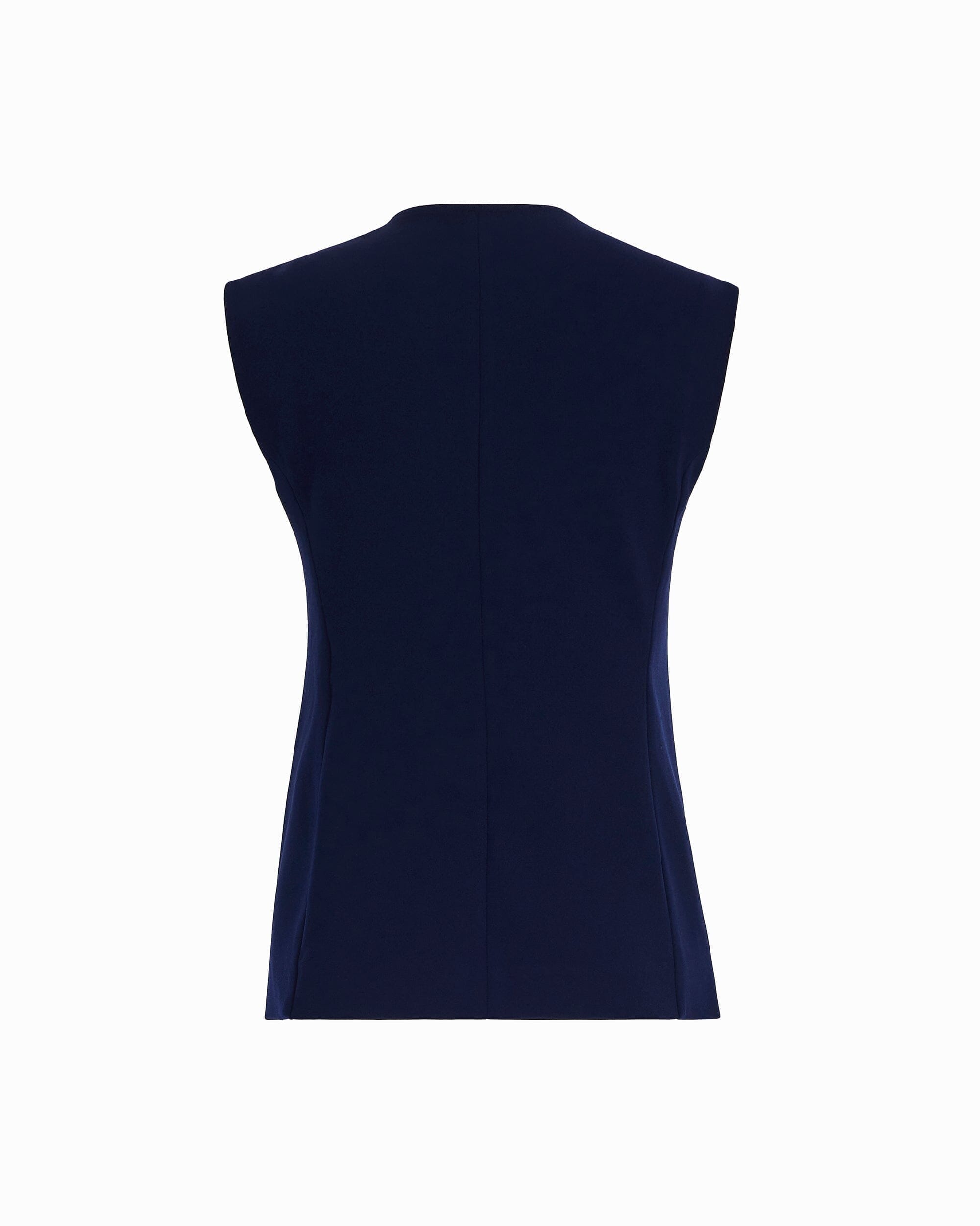 Anne Klein Four-Button Vest with Welt Pockets
