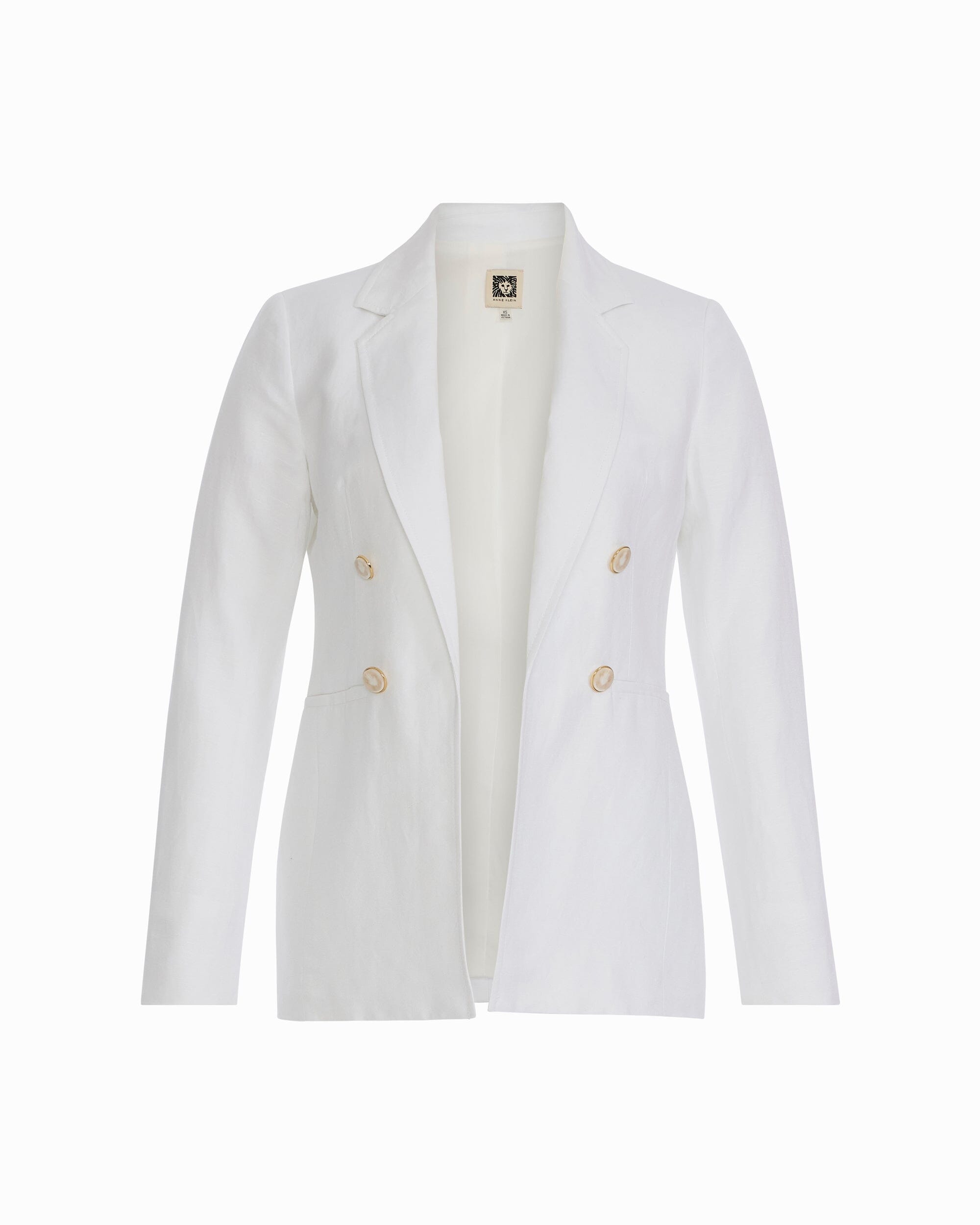 Anne Klein CRISP WHITE Double-Breasted Blazer