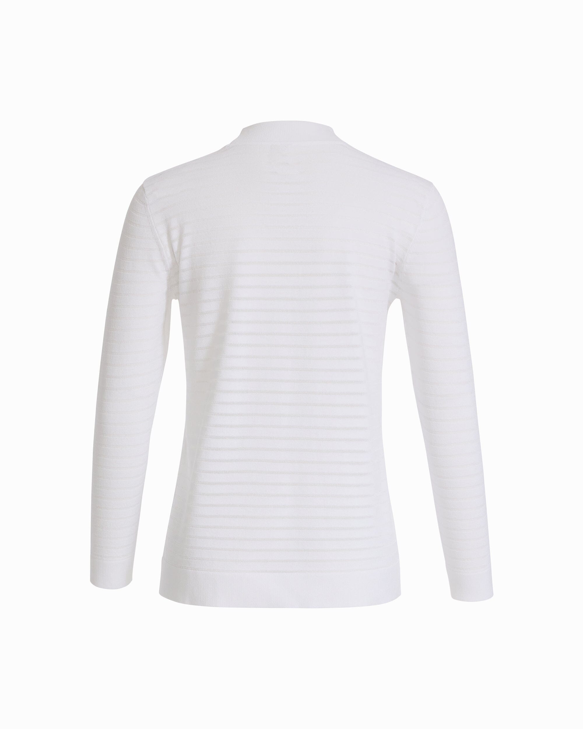 Anne Klein Sheer Stripe Open Front Cardigan