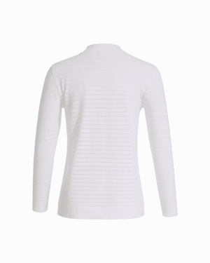 Anne Klein Petite Sheer Stripe Open Front Cardigan