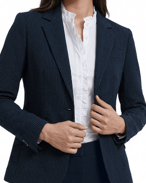 Anne Klein Two-Button Notch Lapel Jacket with Flap Pockets