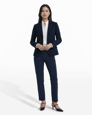 Anne Klein Two-Button Notch Lapel Jacket with Flap Pockets