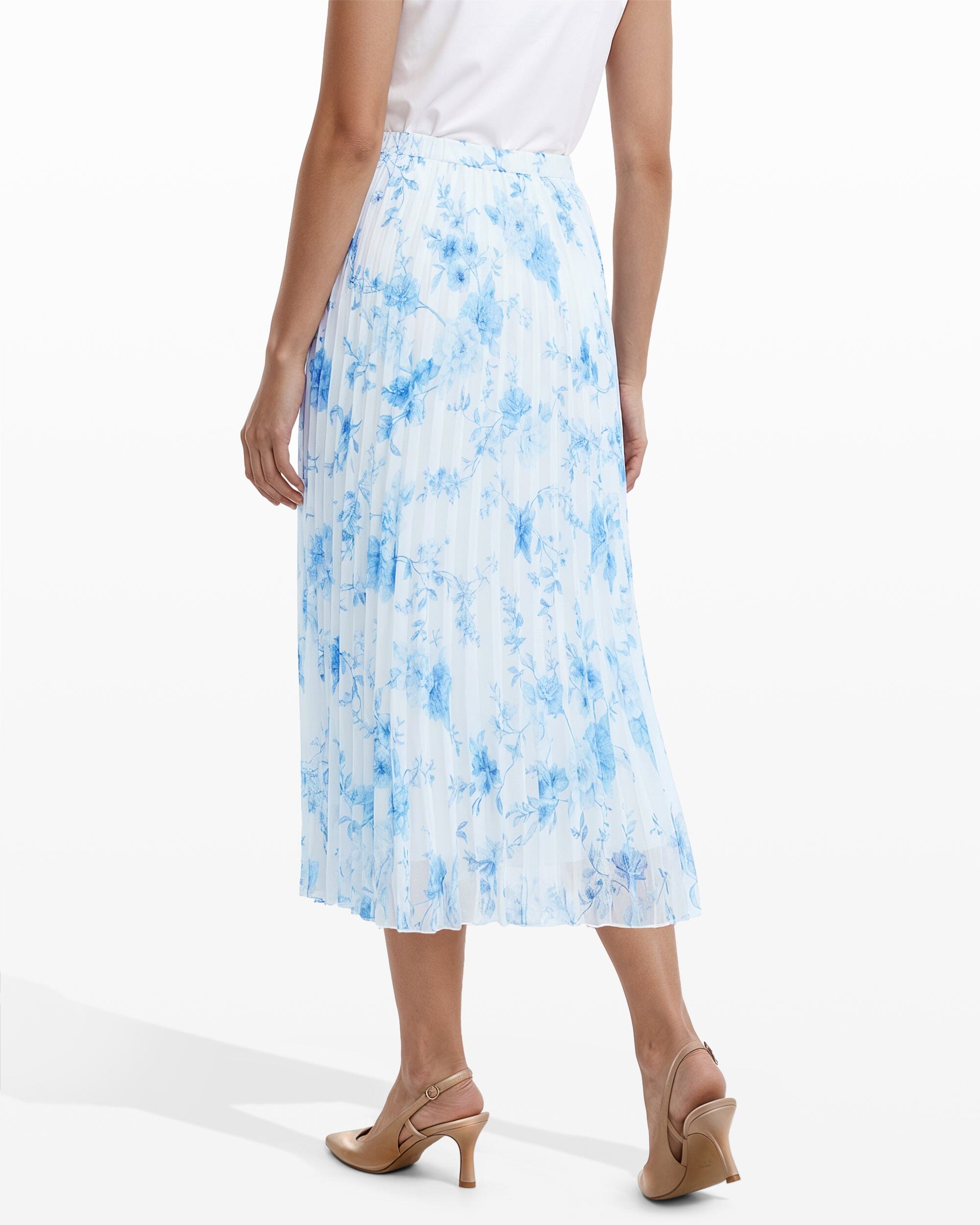 Anne Klein Pleated Lined Skirt