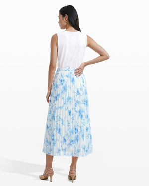 Anne Klein Pleated Lined Skirt