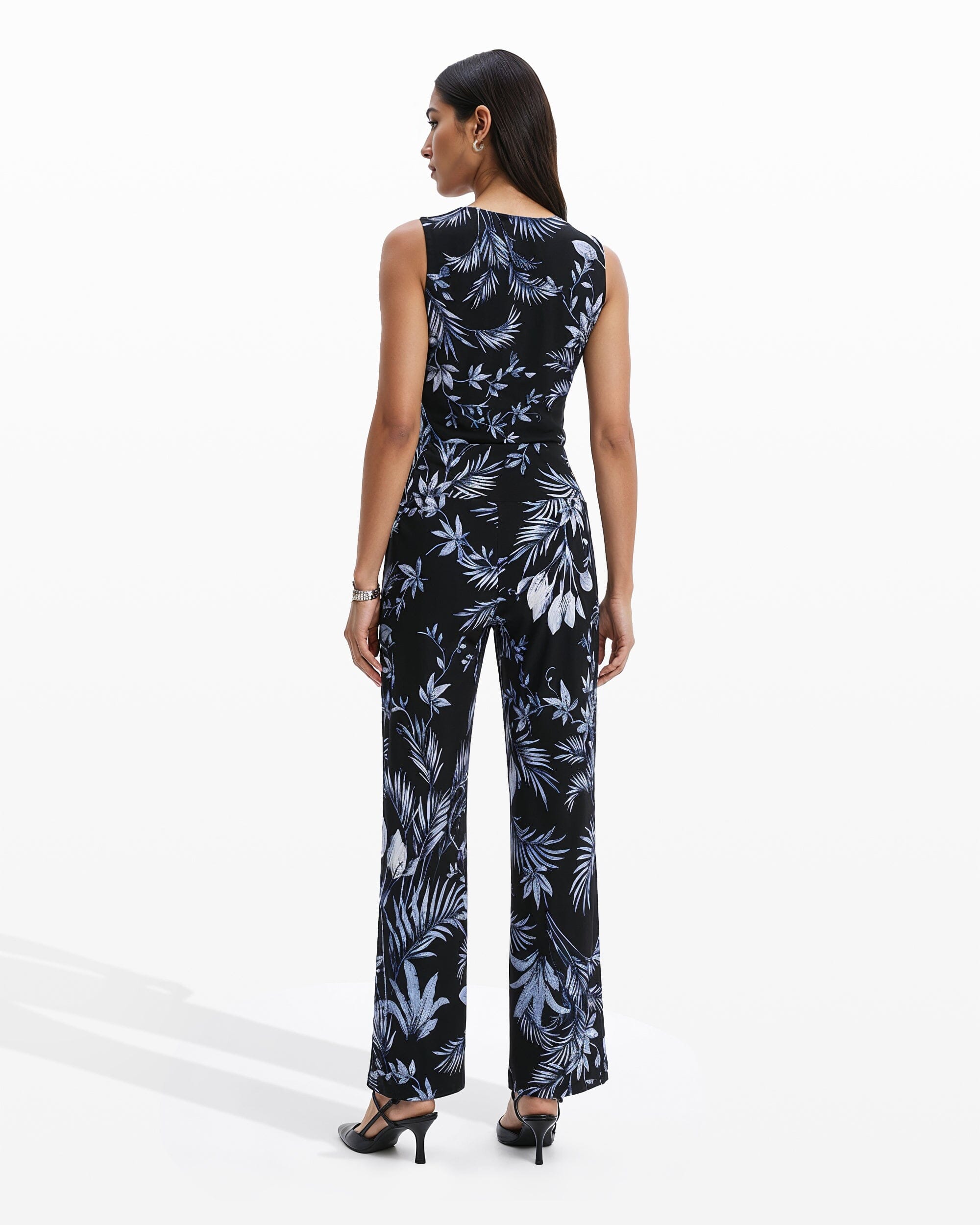 Anne Klein Wide-Leg Palazzo Pant with High-Rise Wide Waistband