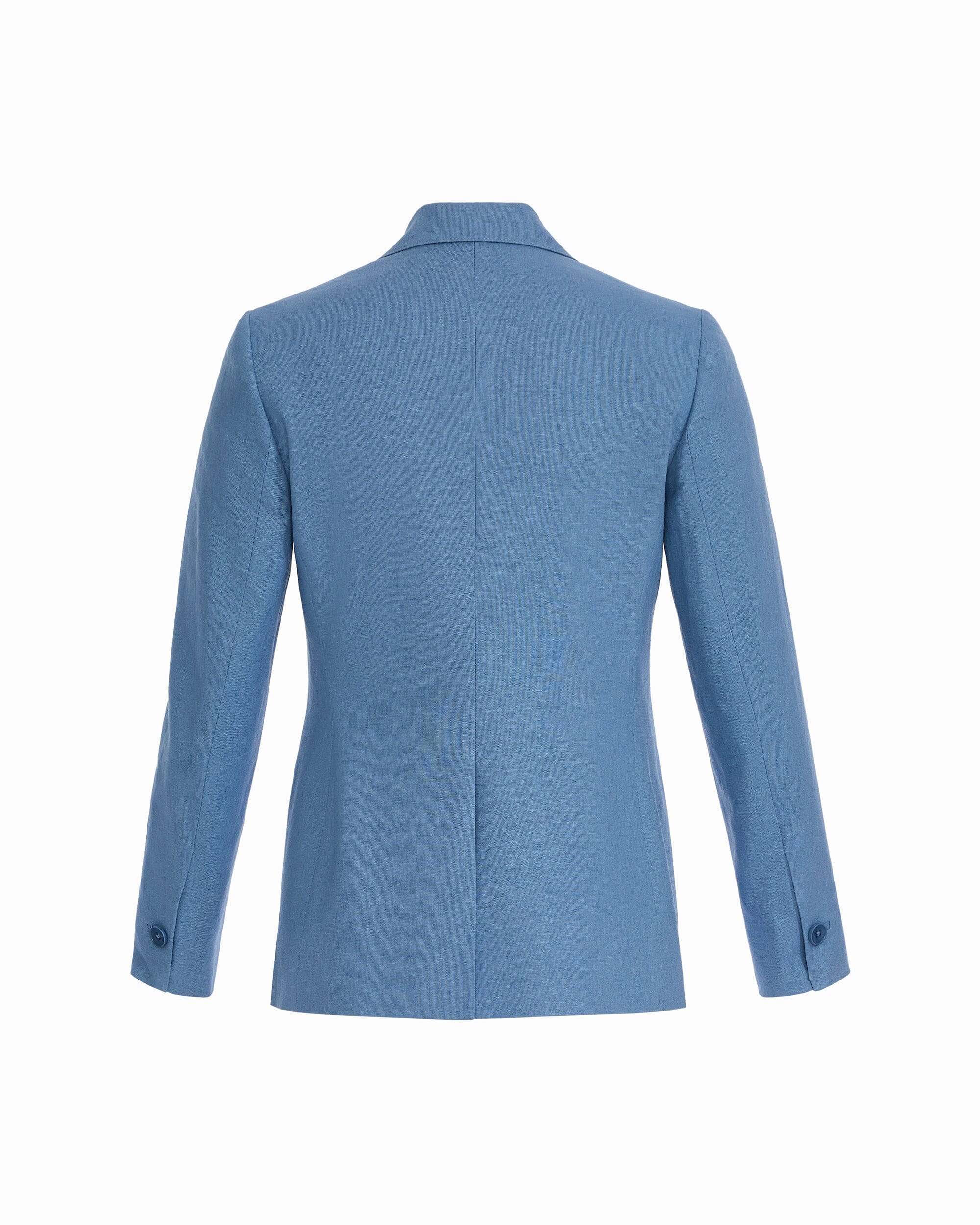 Anne Klein One-Button Notch Lapel Linen Blend Jacket