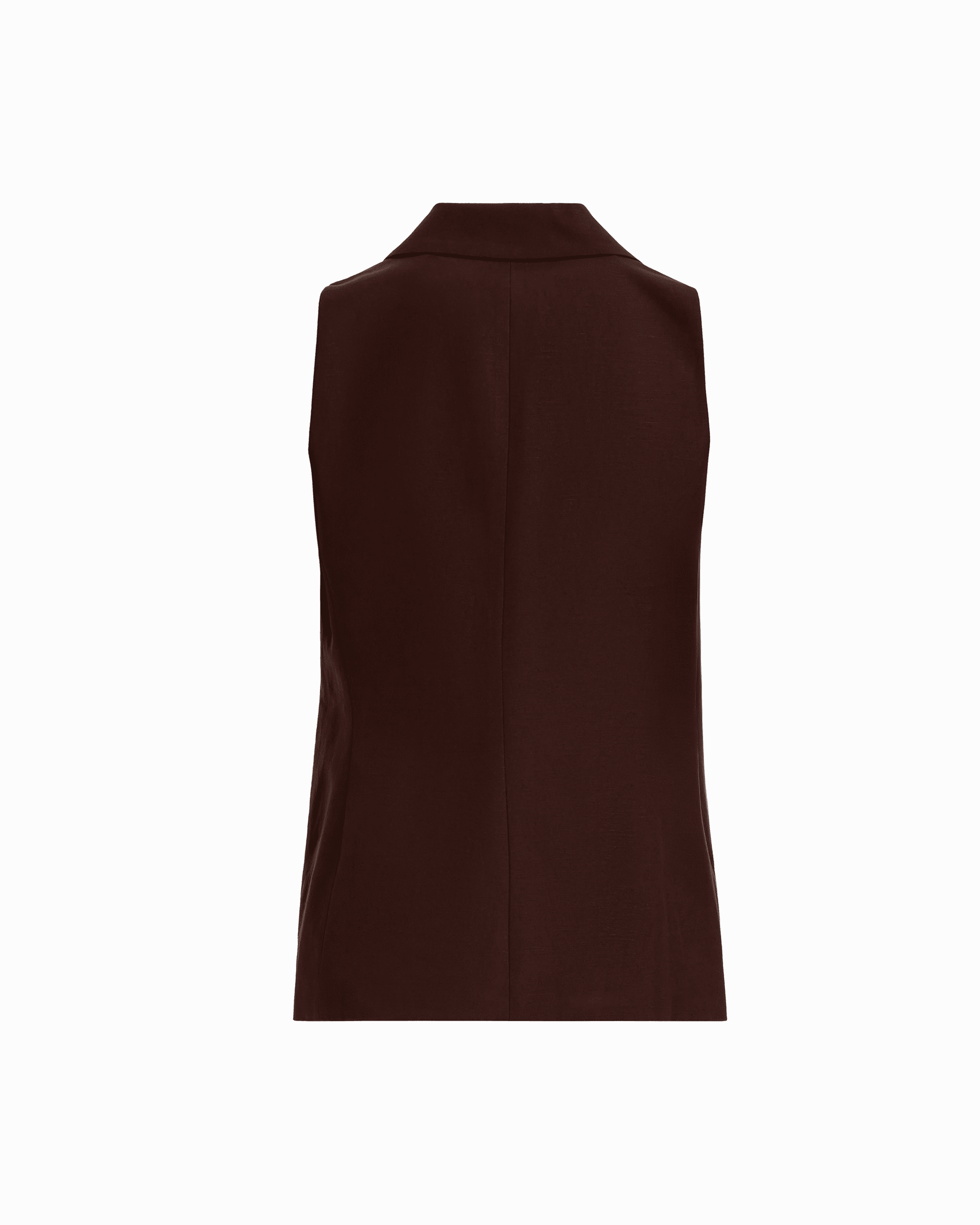 Anne Klein Two-Button Notch Collar Vest with Flap Pockets
