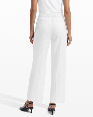 Anne Klein Straight Ankle Slash Pocket Lined Pull-On Pants
