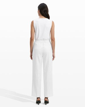 Anne Klein Straight Ankle Slash Pocket Lined Pull-On Pants