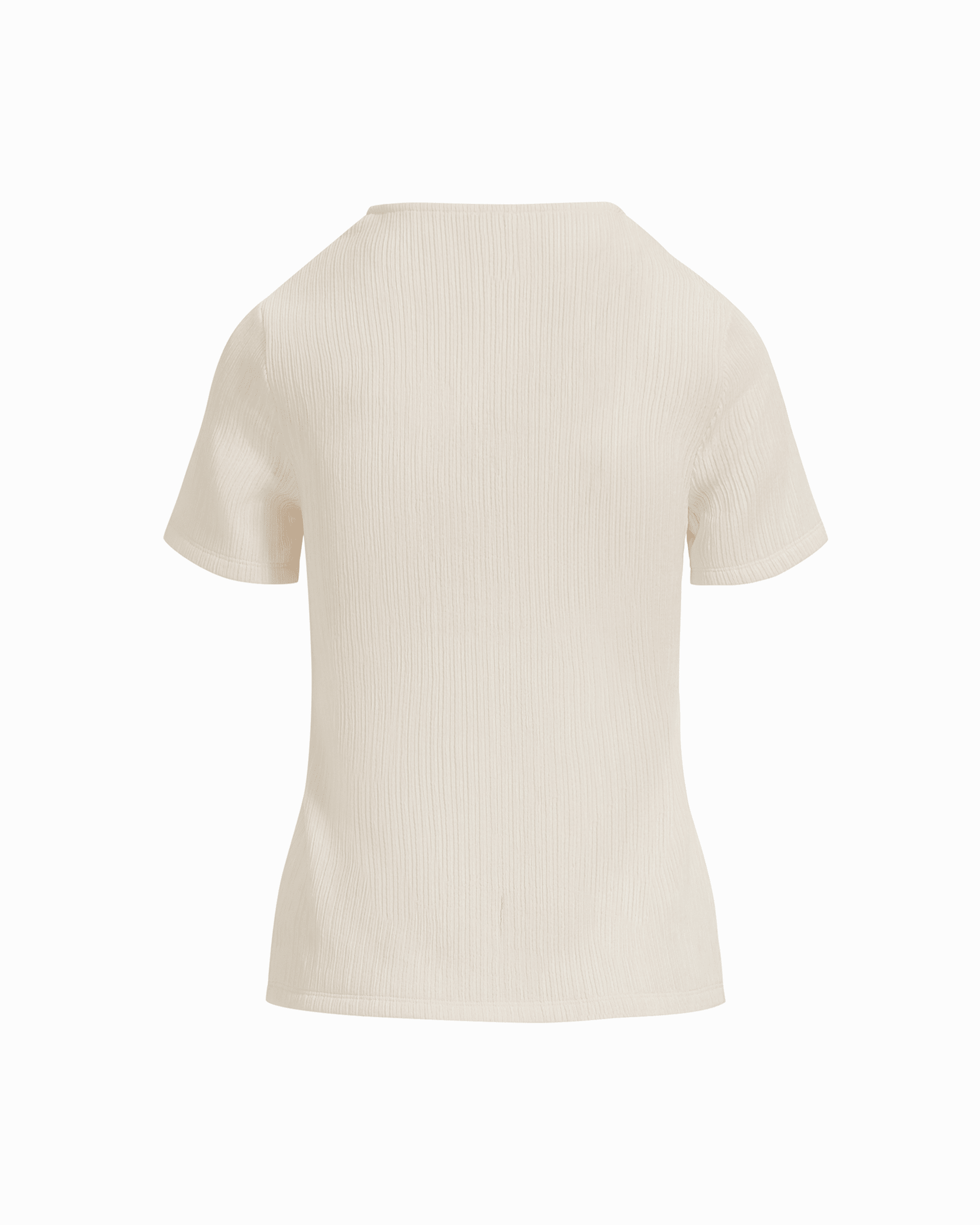 Anne Klein Short Sleeve V-Neck Button Loop Knit Top
