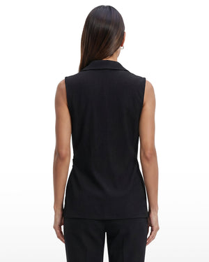 Anne Klein Sleeveless V-Neck Wrap Knit Top