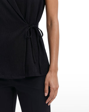 Anne Klein Sleeveless V-Neck Wrap Knit Top