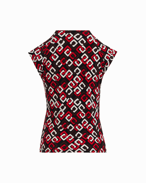 Anne Klein Plus Size V-Neck Short Sleeve Pullover Top