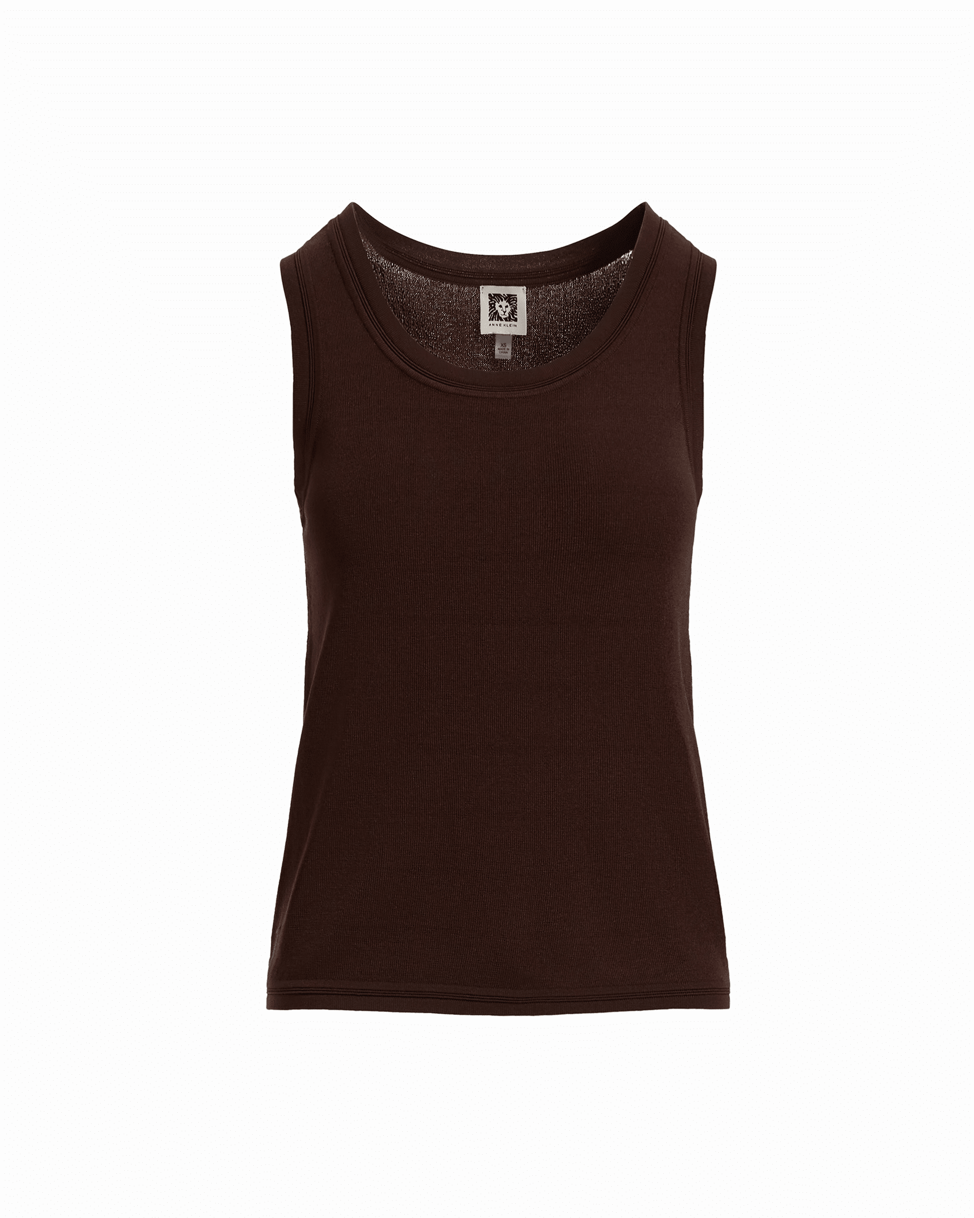 Anne Klein Scoop Neck Sleeveless Full Needle Knit Tank Top