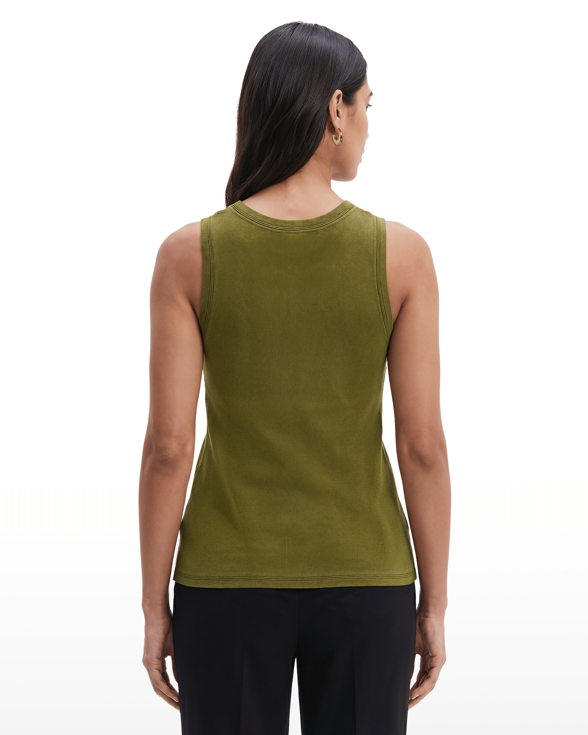 Scoop Neck Full Needle Knit Pullover Tank Apparel & Accessories Kasper