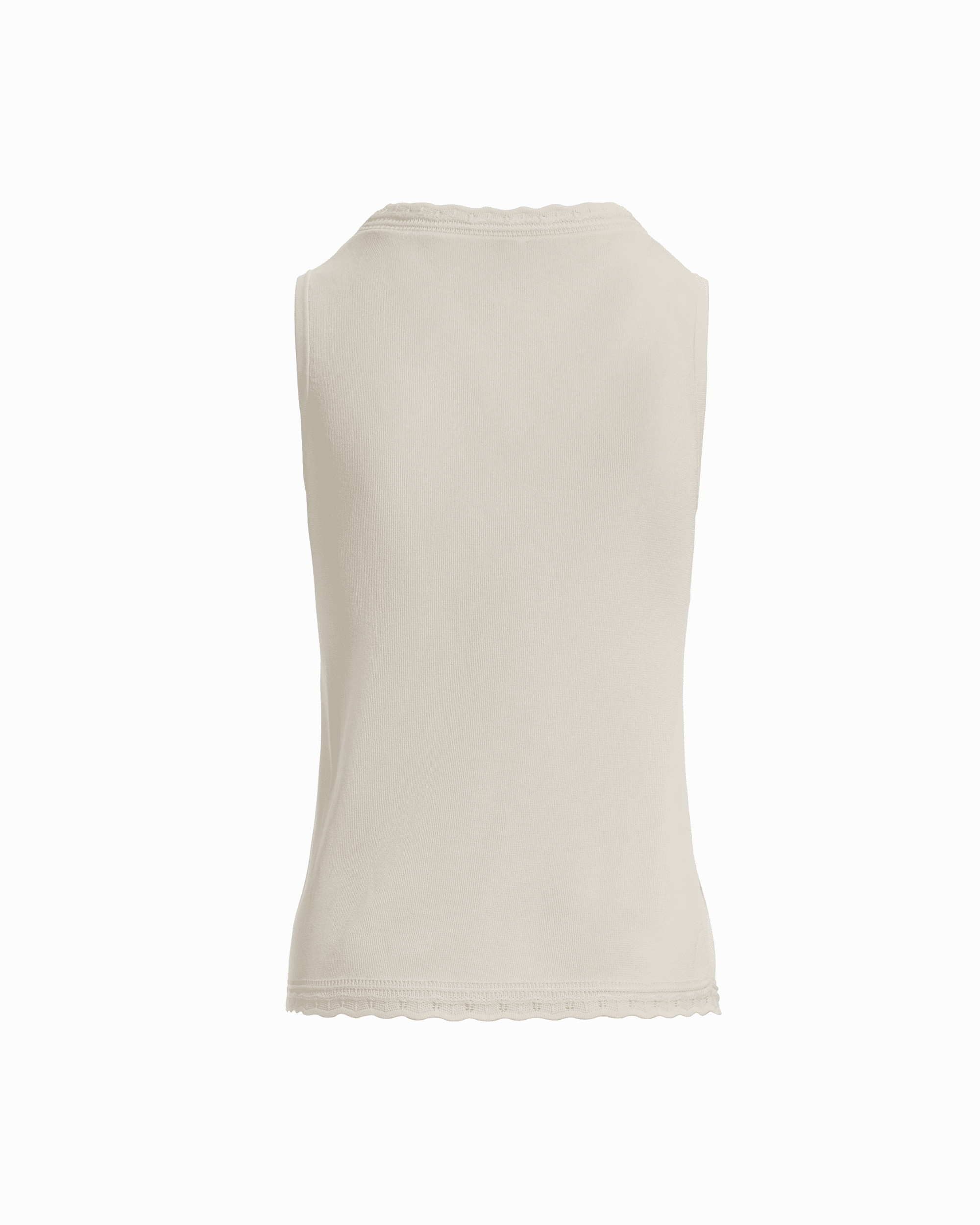 Anne Klein Scoop Neck Sleeveless Full Needle Tank Top