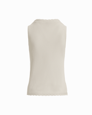 Anne Klein Scoop Neck Sleeveless Full Needle Tank Top