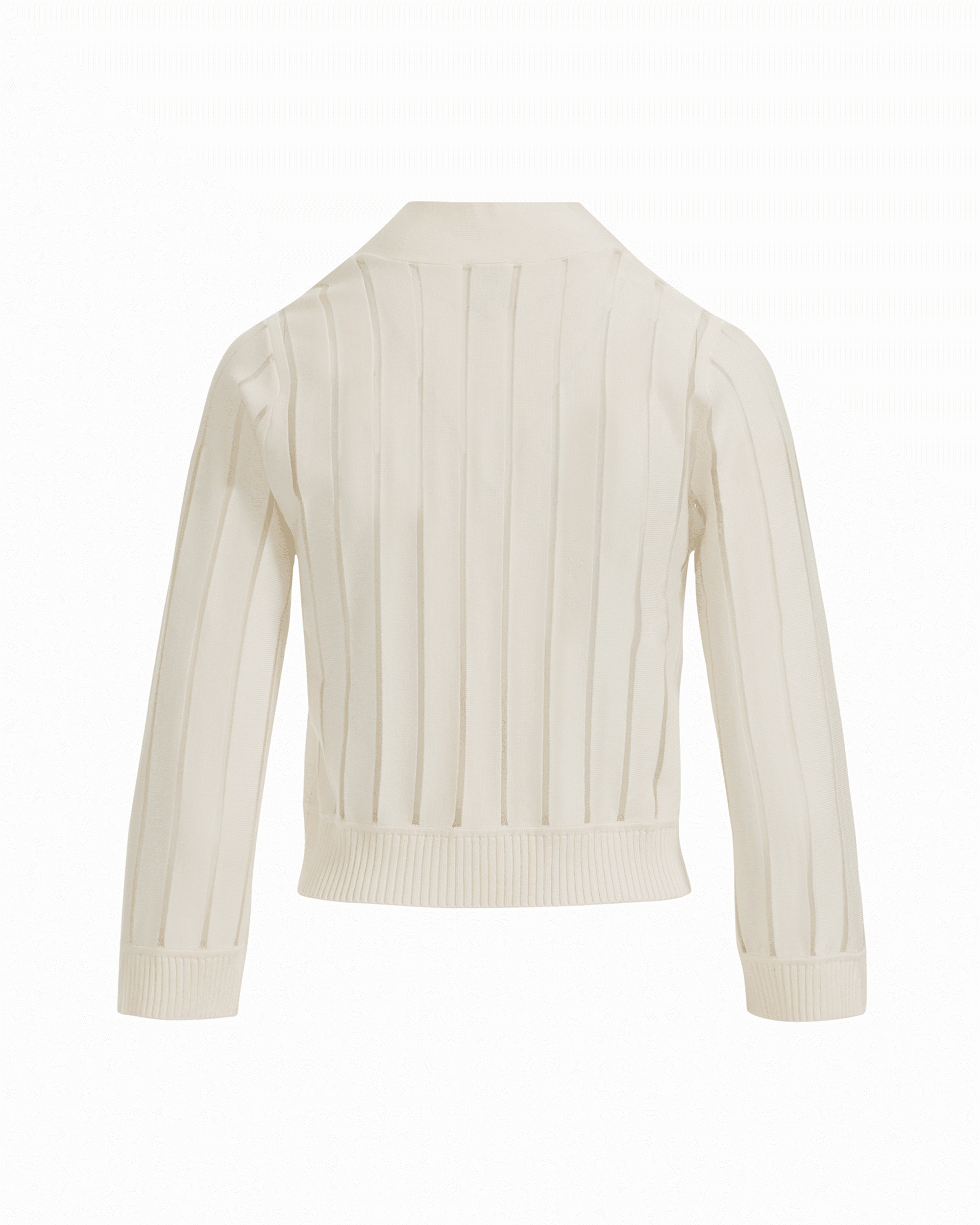 Anne Klein Sheer Stripe Three-Quarter Sleeve Shrug