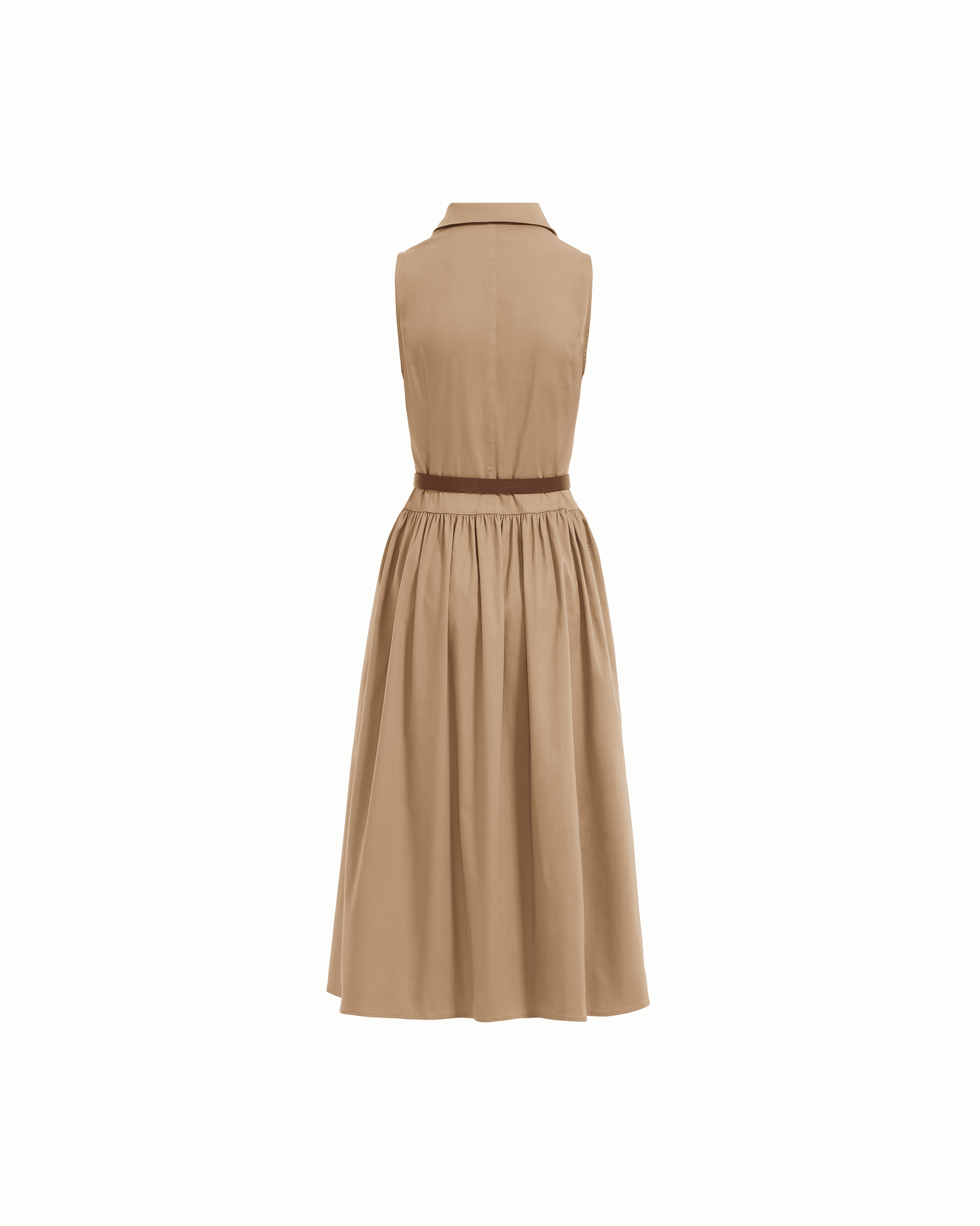 Anne Klein Sleeveless Collared Button-Front Shirt Dress