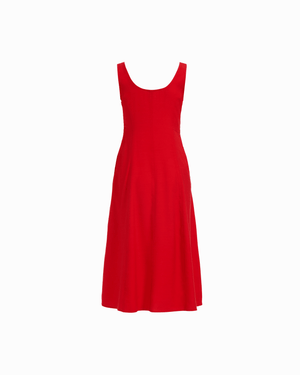 Anne Klein Sleeveless Square Neck Button-Front Tank Dress