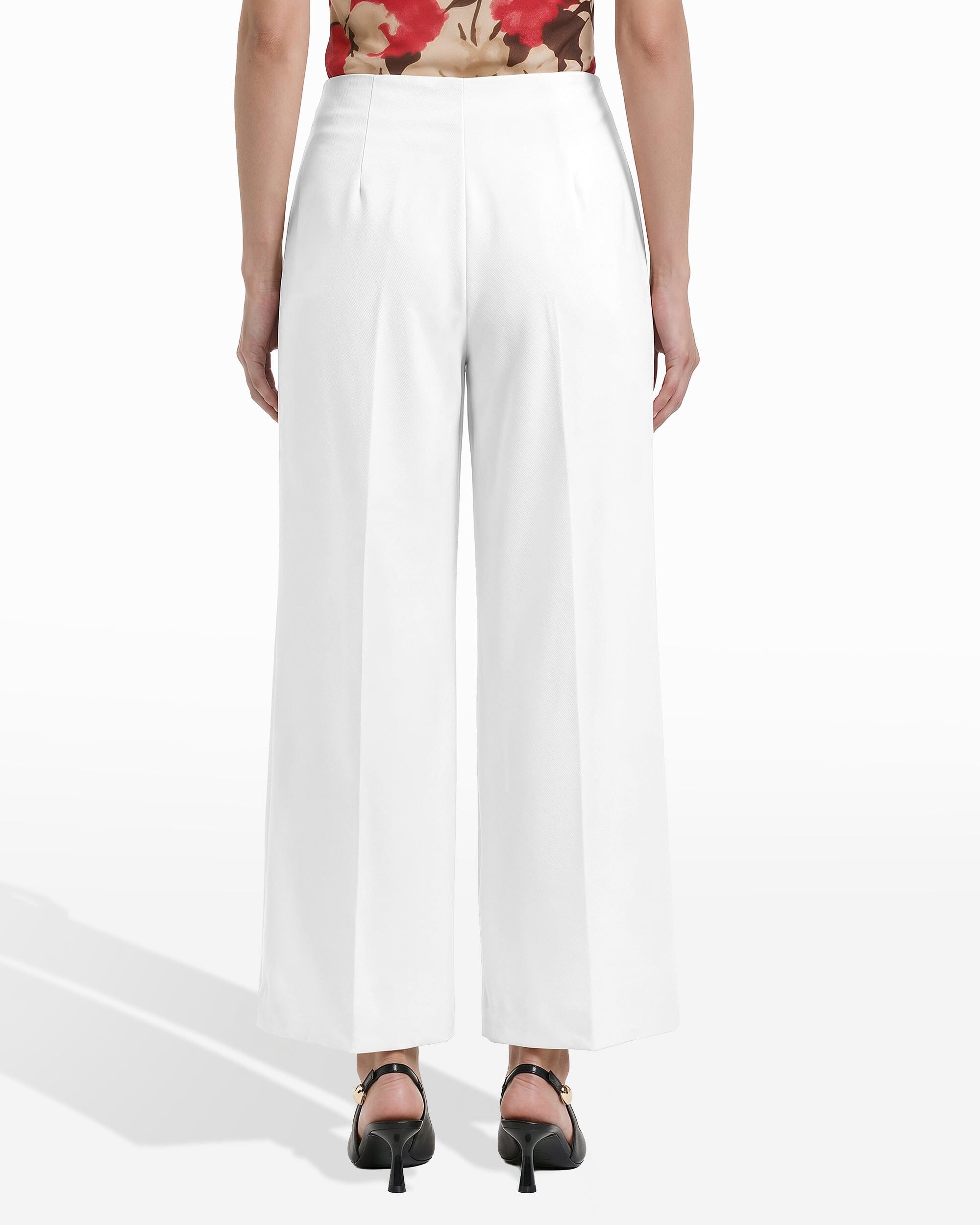 Anne Klein Straight Leg Ankle Pull-On Pant with Hollywood Waist