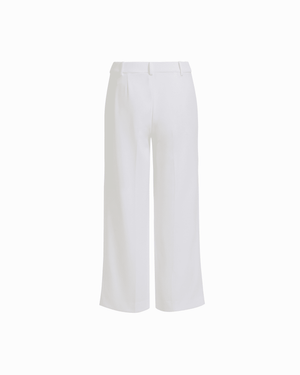 Anne Klein Petite High Rise Pull-On Wide Leg Cropped Lined Pants