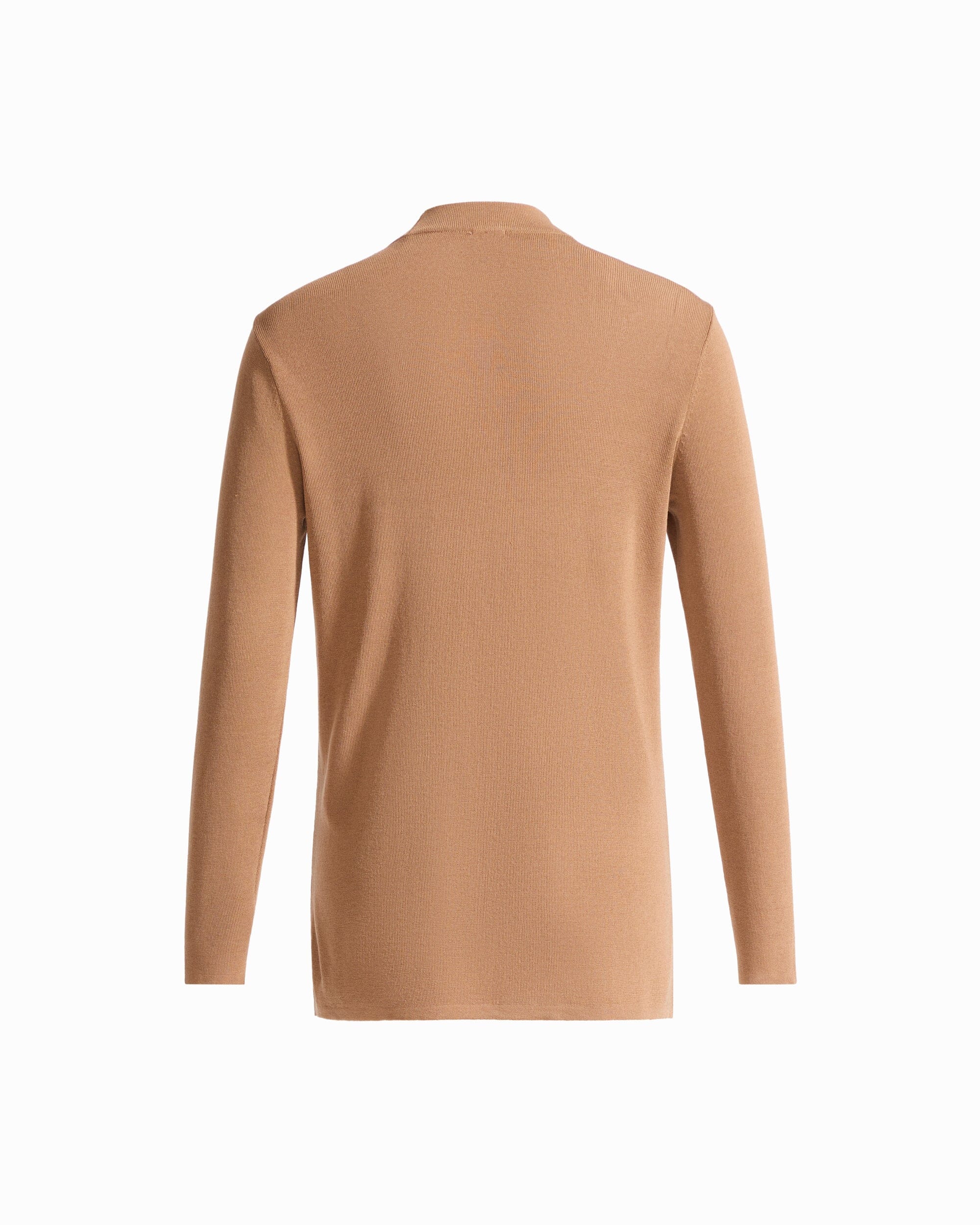 Anne Klein Long Sleeve V-Neck Cardigan with Kissing Front and Patch Pockets