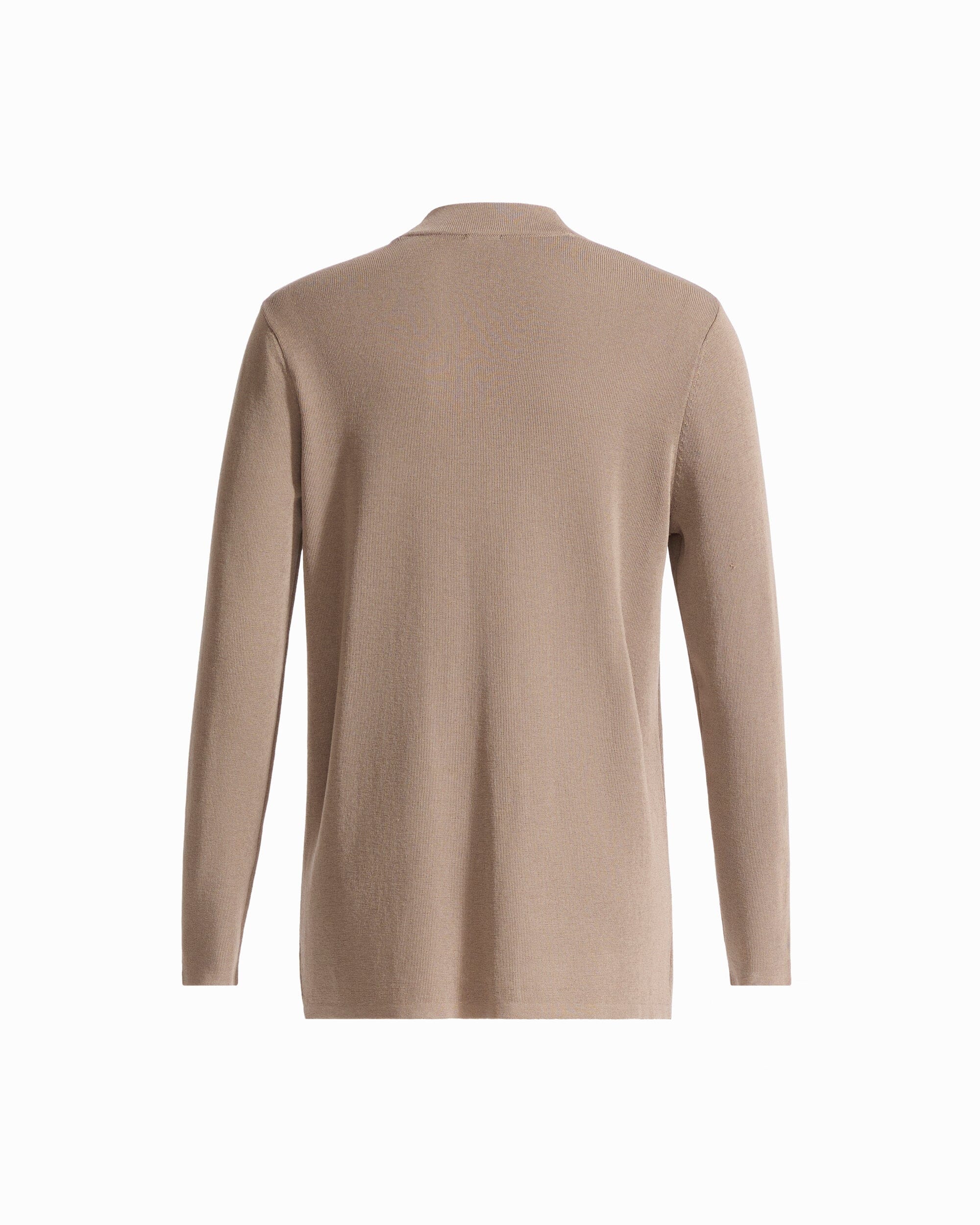 Anne Klein Kissing Front V-Neck Long Sleeve Cardigan with Patch Pockets