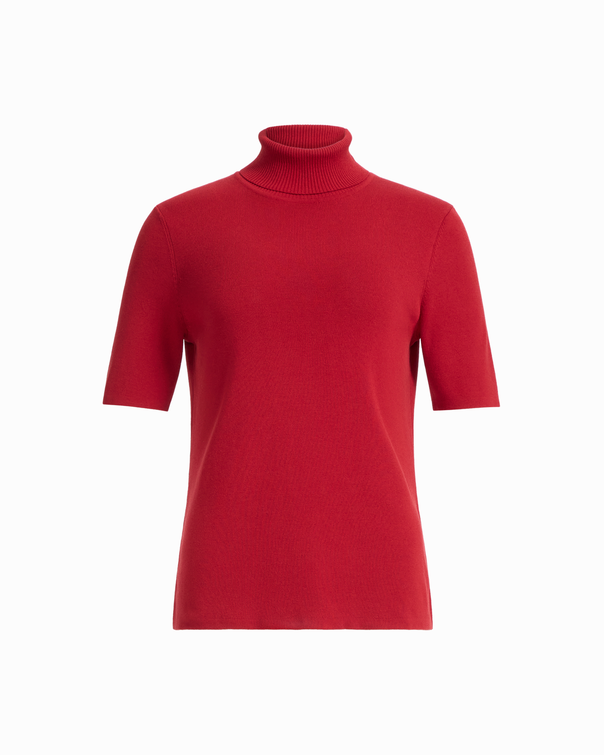 Plus Size Half Sleeve Turtleneck Sweater