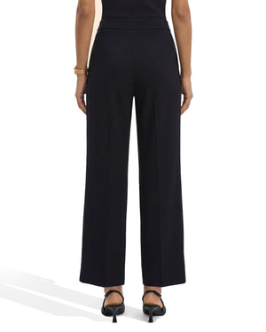 Anne Klein Wide Leg Crop Pull-On Pants with Wide Waistband