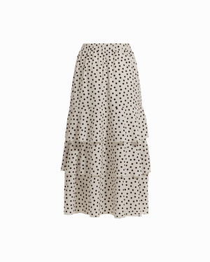 Anne Klein Petite Tiered Lined Pull-On Skirt
