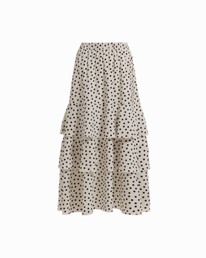 Anne Klein Petite Tiered Lined Pull-On Skirt
