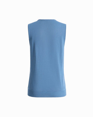 Plus Size High Crew Neck Sleeveless Sweater With Clear Sequins Apparel & Accessories Kasper