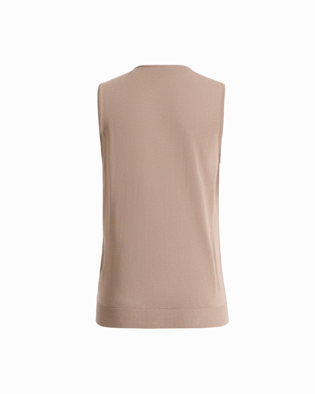 Anne Klein High Crew Neck Sleeveless Sweater With Clear Sequins
